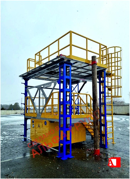 г.Сухой Лог. Полигон для практических работ на высоте  "АЛЬПИНИСТ" 03-02 установлен  в "СЛК ЦЕМЕНТ"